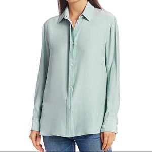 BNWT Rag & Bone - Seafoam Anderson Silk Shirt